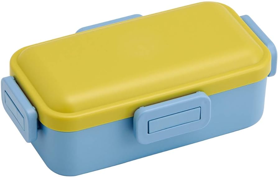 Skater Ag + Antibacterial Slim Lunch Box 2 Tiers Silicon Inner Lid 630ml Made in Japan SSLW6AG Retro French Navy